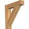 Ekena Millwork Traditional Block Rough Sawn Outlooker, Western Red Cedar, 6"W x 24"D x 24"H OUT06X24X24TRA05RWR - alternate 1